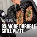 George Foreman Beyond Grill 7in1 Electric Indoor Grill and 6 Qt Air Fryer, Black, MCAFD800D