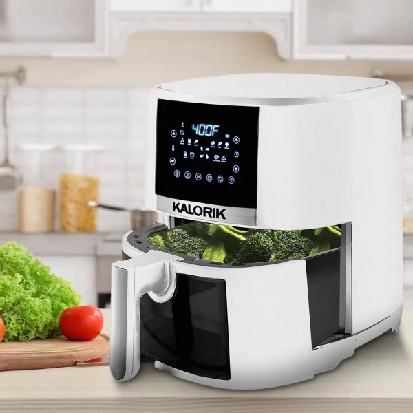 Kalorik® 5 Quart Air Fryer with Ceramic Coating and Window, New, 13.5 in
