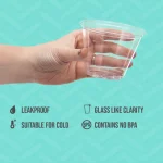 Solo Disposable Plastic Cups, Clear, 9oz, 50 Count