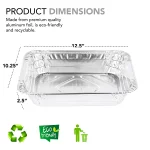 Stock Your Home 9x13 Disposable Aluminum Foil Pans - 30 Pack