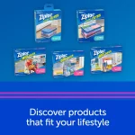 Ziploc® Big Bags, Large, Secure Double Zipper, 5 ct, Expandable Bottom, Heavy-Duty Plastic, Built-In Handles, Flexible Shape to Fit Where Storage Boxes Can't