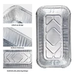 Aluminum Loaf Pans with Lids, FOUKUS 8x4 Lunch Containers with Lids, Bread Tins for Takeaway, Baking, Frozen & Food Storage(30 Pack)