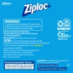 Ziploc Brand Slider Storage Quart Bags with Power Shield Technology, 20 Count