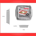 Handi-Foil 8 x 8 Square Aluminum Cake Pan Sets 2 Count