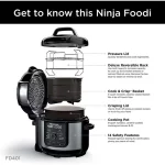 Ninja® Foodi™ TenderCrisp 9-in-1 8-Quart Deluxe XL Pressure Cooker, Stainless Steel FD401