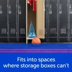 Ziploc® Big Bags, Large, Secure Double Zipper, 5 ct, Expandable Bottom, Heavy-Duty Plastic, Built-In Handles, Flexible Shape to Fit Where Storage Boxes Can't