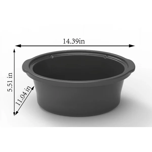 Mainstays 6 Quart Oval Slow Cooker, Stainless Steel Finish, Glass Lid, Model # MS54100112168S