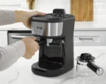 Mr. Coffee® 4-Shot Steam Espresso, Cappuccino, and Latte Maker in Black