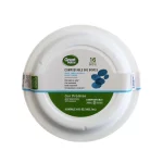 Great Value Compostable, Microwave Safe, Cut Resistent, Soak Resistant, Temperature Resistant, Disposable Paper Bowls, 34 oz, White, 16 Count