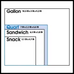 Great Value Freezer Guard Slider Zipper Bags, Quart Freezer, 75 Count