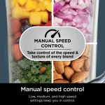 Ninja Detect Duo Power Blender + Single Serve with Blend Sense Technology, Platinum Silver, TB300