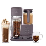 Mr. Coffee Single Serve Frappe, Iced, and Hot Coffee Maker and Blender, Single Serve Iced Coffee Maker with Reusable Tumblers and Coffee Filter, Lavender