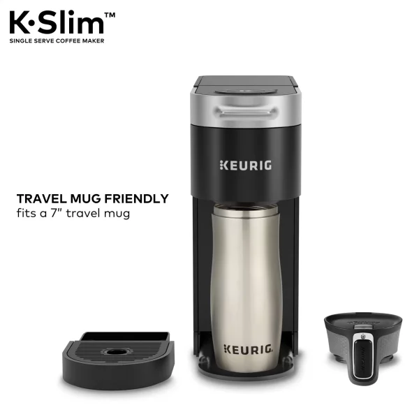 Keurig K- Slim Single Serve K-Cup Pod Coffee Maker, MultiStream Technology, Black