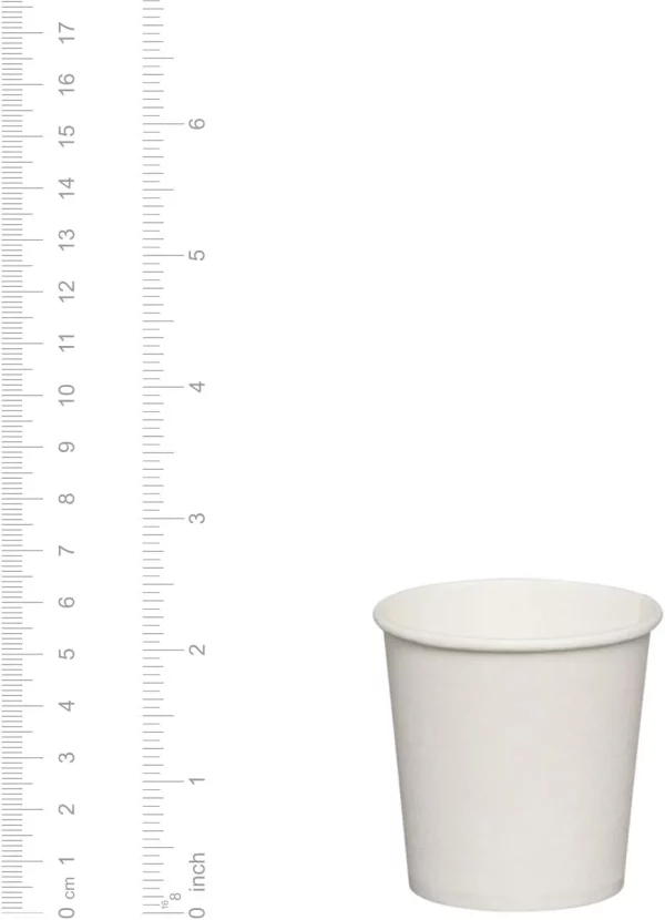 Comfy Package 4 Oz White Paper Cups Disposable Coffee Cups Espresso Cups, 300-Pack
