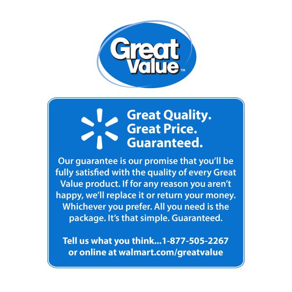 Great Value Kitchen Tall Drawstring Bags, 13 Gallon, 80 Count