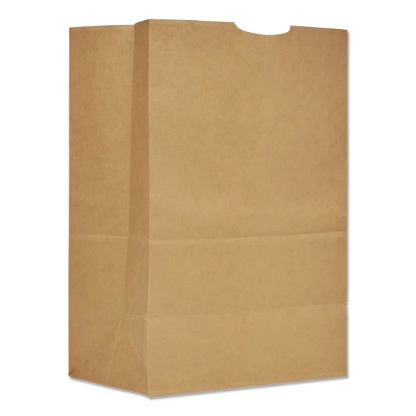 General #8 Paper Grocery Bag, 35lb White, Standard 6 1/8 x 4 1/6 x 12 7/16, 500 bags