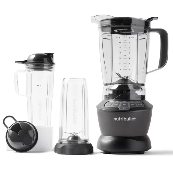 Nutribullet 1200 Watts 64 oz. Full-Size Blender Combo NBF50500, Dark Gray. (Condition: New)