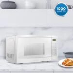 Danby 1000W 1.1 Cubic Feet Convenient User-Friendly Countertop Microwave, White