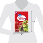 Great Value Fresh Seal Slider Zipper Bags, Quart Storage, 75 Count