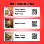 Handi-Foil Aluminum Foil Large Rectangular Rack Roaster Pan, 1 Count 16.625" x 11.875" x 2.625"
