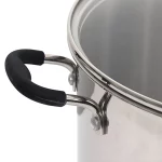 Kitchen Crop VKP Brands Canner, Holds 7 Quart Jars, 20 Quart Liquid Capacity, Silver
