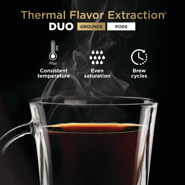 Ninja® CFP300 DualBrew Specialty Coffee System, Single-Serve, K-Cup Pod Compatible, 12-Cup Drip Coffee Maker, Glass Carafe