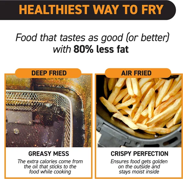 NuWave Brio 6-Quart Digital Air Fryer with One-Touch Digital Controls