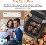 Cosori New Indoor Grill, Smart XL Air Fryer Combo Aeroblaze, 8-in-1, 6 Quart Voice Control, Black