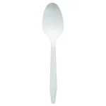 Genuine Joe Medium-Weight Cutlery Plastic Spoons, 1000 Pack, GJO20002