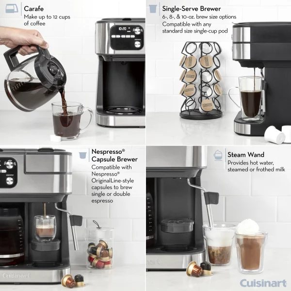 Cuisinart SS4N1 Coffee Center Barista Bar 4-In-1 Coffee Maker