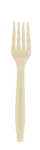 Great Value Disposable Compostable Forks, Beige, 24 Count