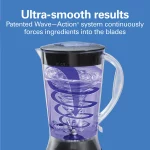 Hamilton Beach Smoothie Blender, 56 oz. Jar, 10 Speeds, New, Black, 50190F