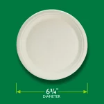 Hefty ECOSAVE Compostable Paper Plates, 6-3/4 Inch, 30 Count