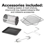 Hamilton Beach 11 Liter Air Fryer Oven with Rotisserie and Rotating Basket