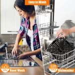 Gorware Air Fryer Grill Pan Stainless Steel Nonstick Air Fryer Crisper Plate for Air Fryer Cooking 9.05×9.44in