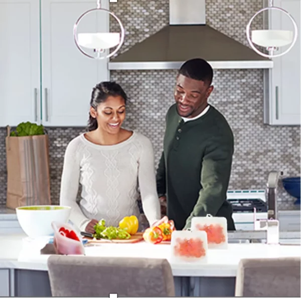 Ecoberi Reusable Food Storage Bags, Silicone, Microwave, Dishwasher Safe, Pack of 3