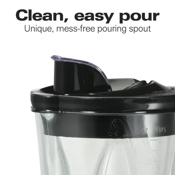 Hamilton Beach Wave Crusher Multi-Function Blender with 40 oz. Glass Jar and 14 Functions for Puree, Ice Crush, Shakes and Smoothies, Stainless Steel, 54221