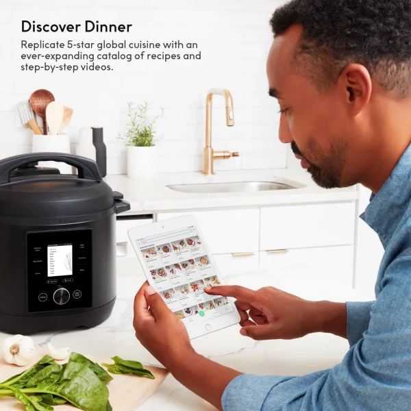 CHEF iQ 6 Qt Multi-Functional WIFI Smart Pressure Cooker, Multi-Function, Black
