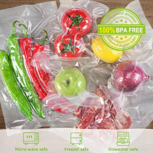 2 Rolls 8" x 12' Vacuum Sealer Bags for Food Saver, Vacuum Seal Bags Rolls Food Storage Bags