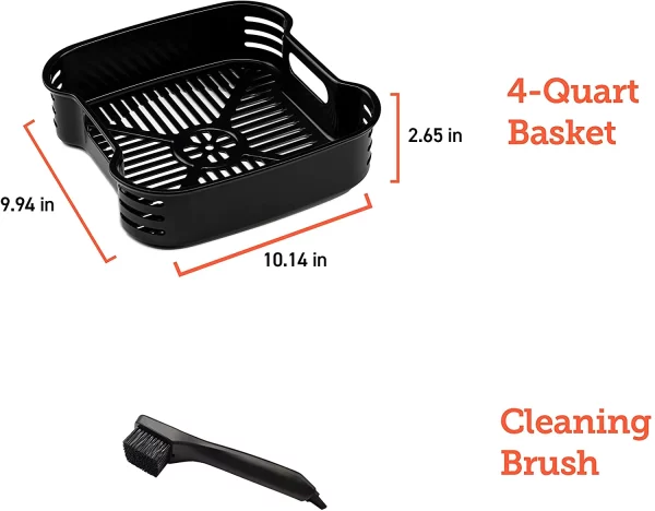 Cosori New Indoor Grill, Smart XL Air Fryer Combo Aeroblaze, 8-in-1, 6 Quart Voice Control, Black