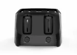 Mainstays 4-Slice Toaster Black with 6 Shade Settings and Removable Crumb Tray, New