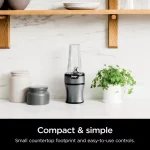 Ninja Nutri-Blender BN300 700-Watt Personal Blender, 2-20 oz Dishwasher-Safe to-Go Cups