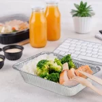 Aluminum Foil Pans with Lids -FOUKUS 9x13 Disposable Foil Pans with Covers - 10 Pack Food Containers Great for Baking, Cooking, Heating, Storing, Prepping Food