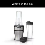 Ninja Nutri-Blender BN300 700-Watt Personal Blender, 2-20 oz Dishwasher-Safe to-Go Cups