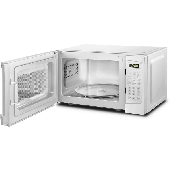 Danby 700W 0.7 Cubic Feet Convenient User-Friendly Countertop Microwave, White