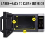 Farberware 1.6 Cu. ft. Microwave Oven, Brushed Stainless Steel, FMO16AHTBKC