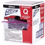 Ziploc Pinch & Seal Storage Bags, Quart, 500 Count