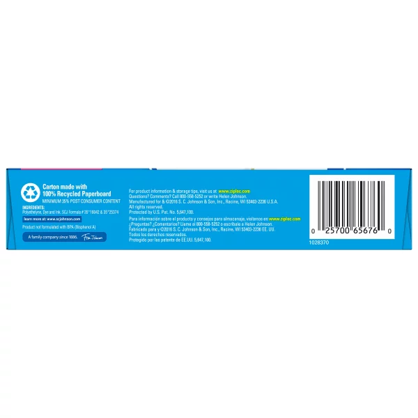 Ziploc® Big Bags, Large, Secure Double Zipper, 5 ct, Expandable Bottom, Heavy-Duty Plastic, Built-In Handles, Flexible Shape to Fit Where Storage Boxes Can't