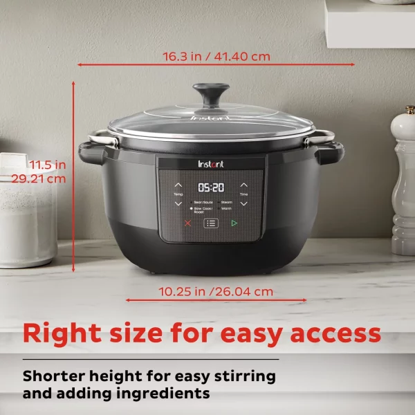 Instant Superior Cooker Chef Series 7.5 Qt Slow Cooker and Multicooker, from Makers of Instant Pot