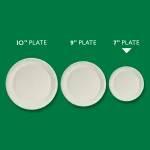 Hefty ECOSAVE Compostable Paper Plates, 6-3/4 Inch, 30 Count